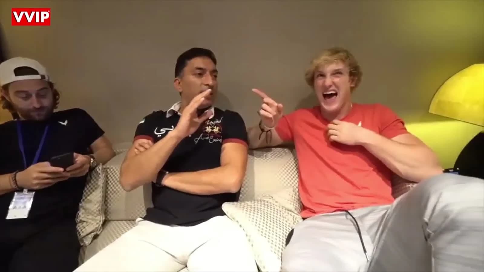 Sheeraz Hasan with Logan Paul during his early creator years